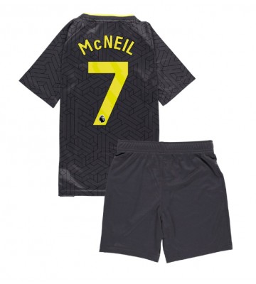 Everton Dwight McNeil #7 Segunda Equipación Niños 2024-25 Manga Corta (+ Pantalones cortos)